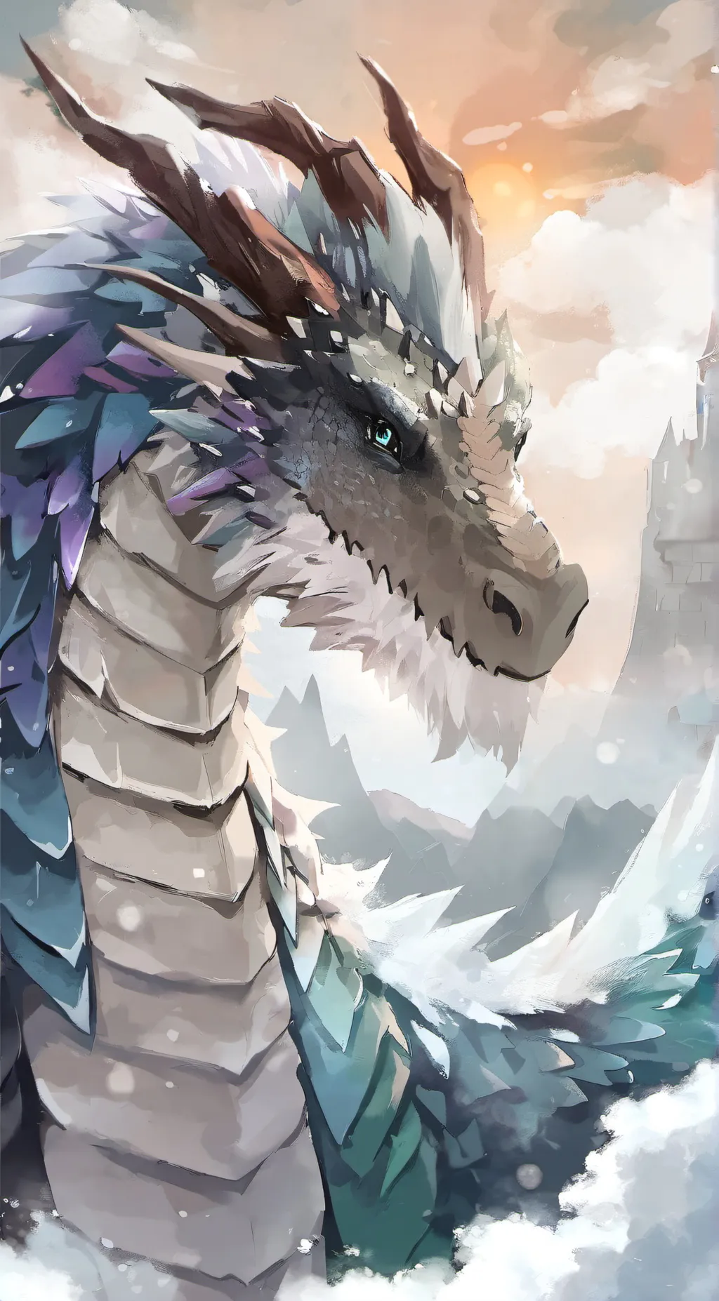 ai character: tundra background