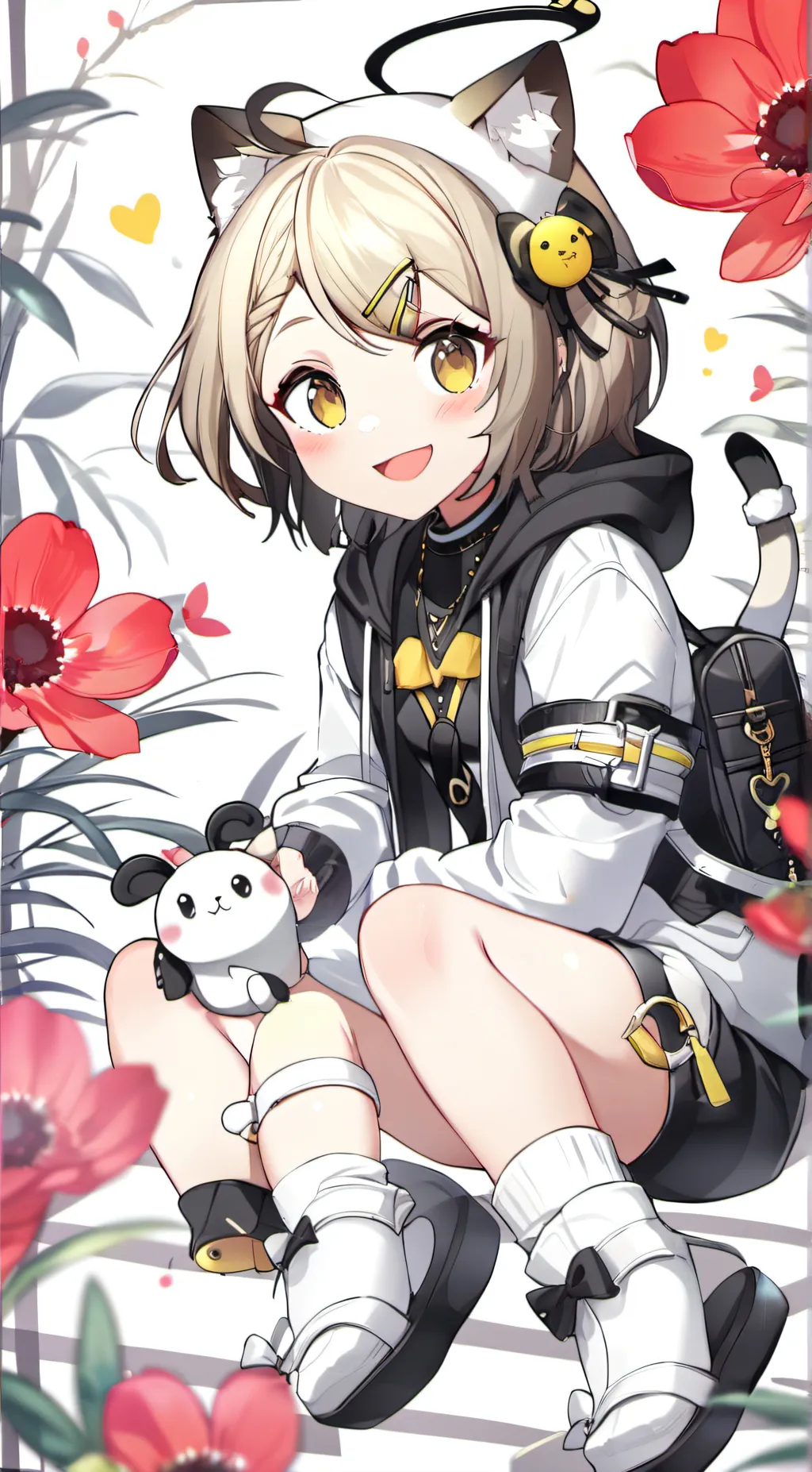 ai character: Cat bee(poppy) background