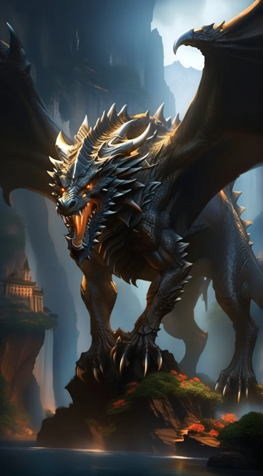 ai character: Dragon king Apollo background