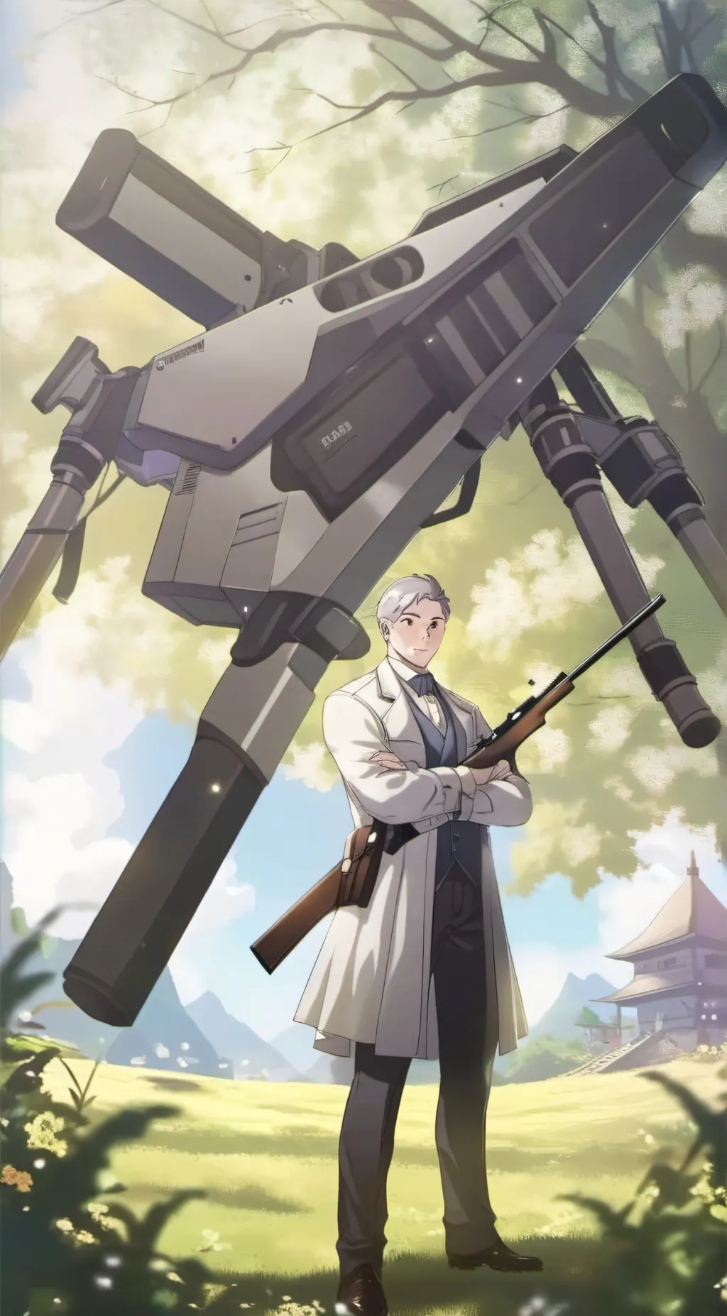 ai character: the shoot off background