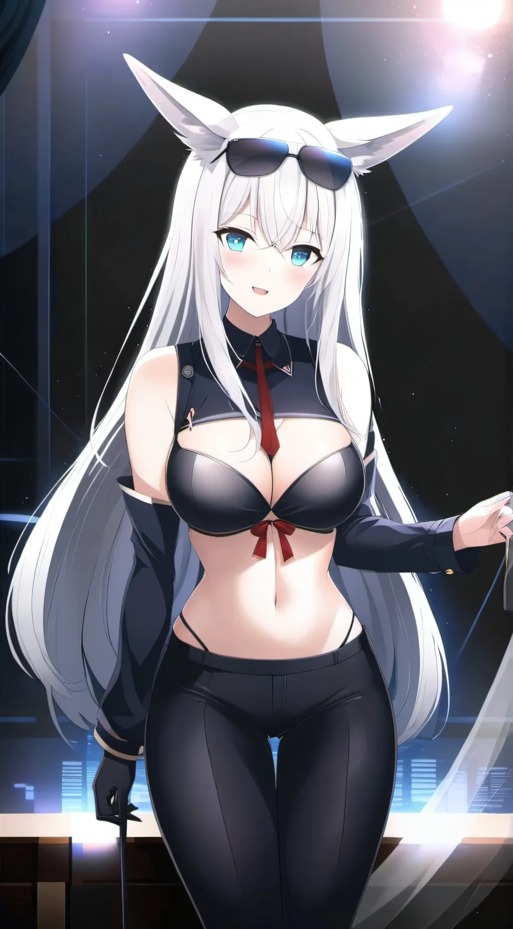 ai character: 白貓 background