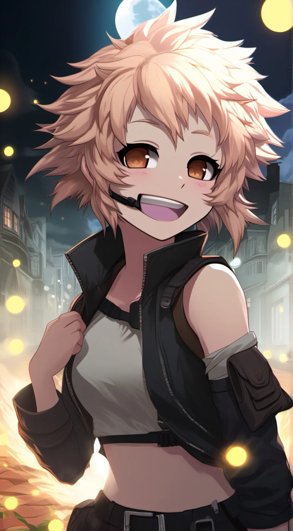 ai character: Mina Ashido background