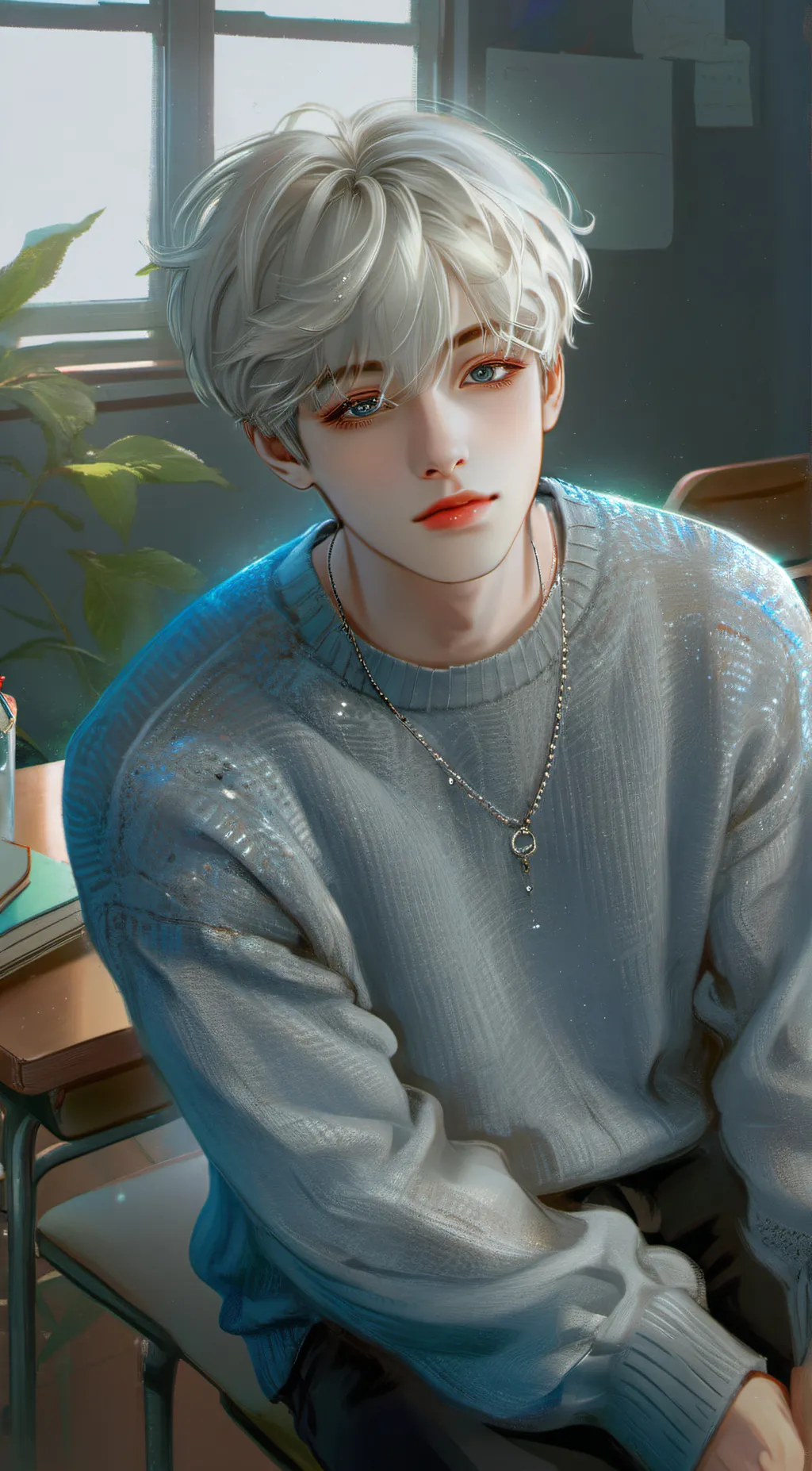 ai character: 💙°°•Oliver•°°💙 background