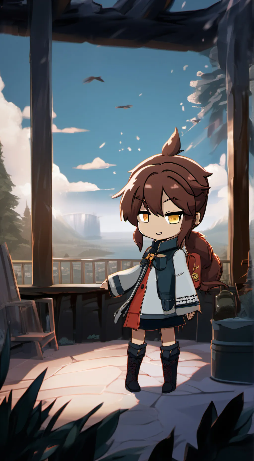 ai character: stella  background