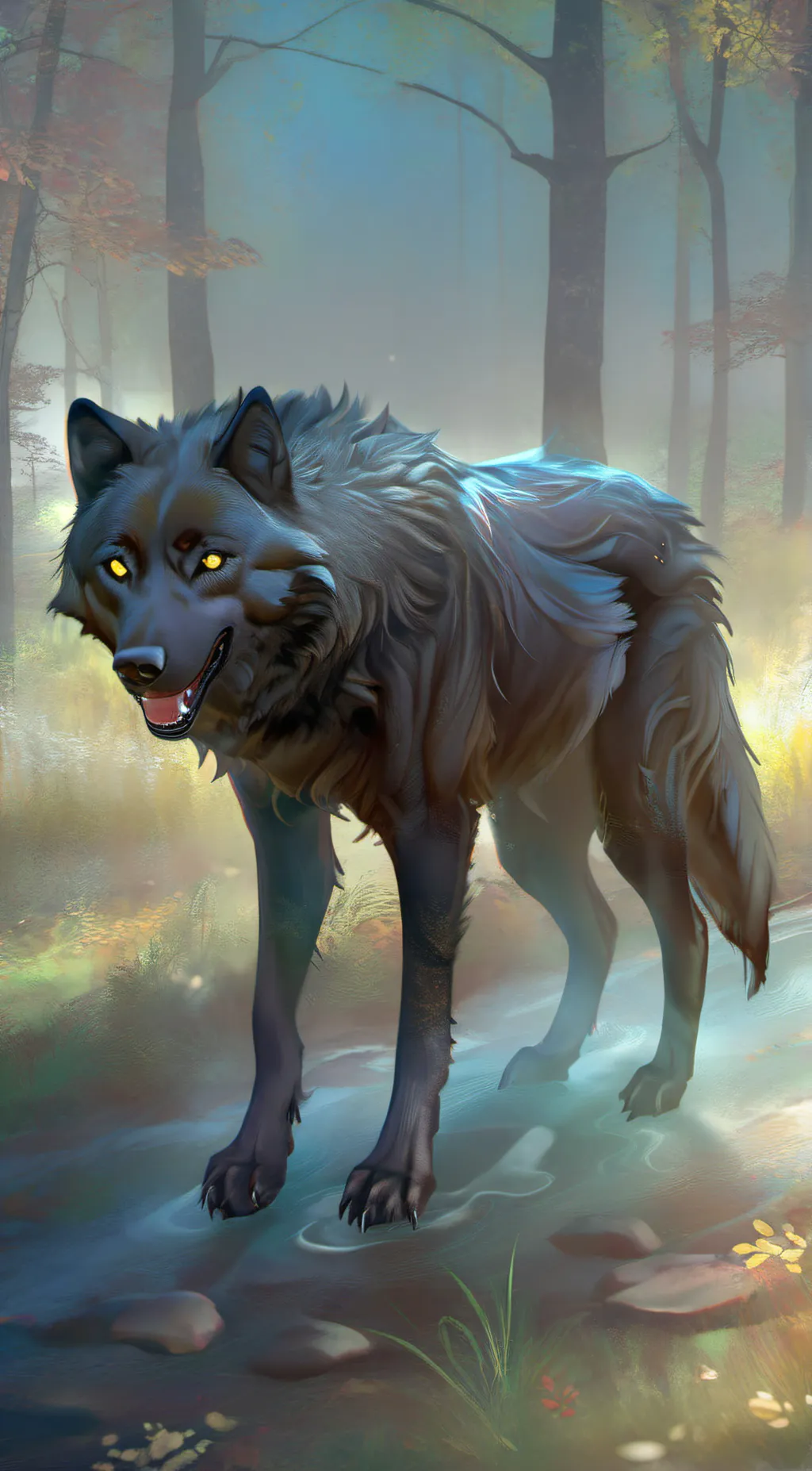 ai character: Fenil background