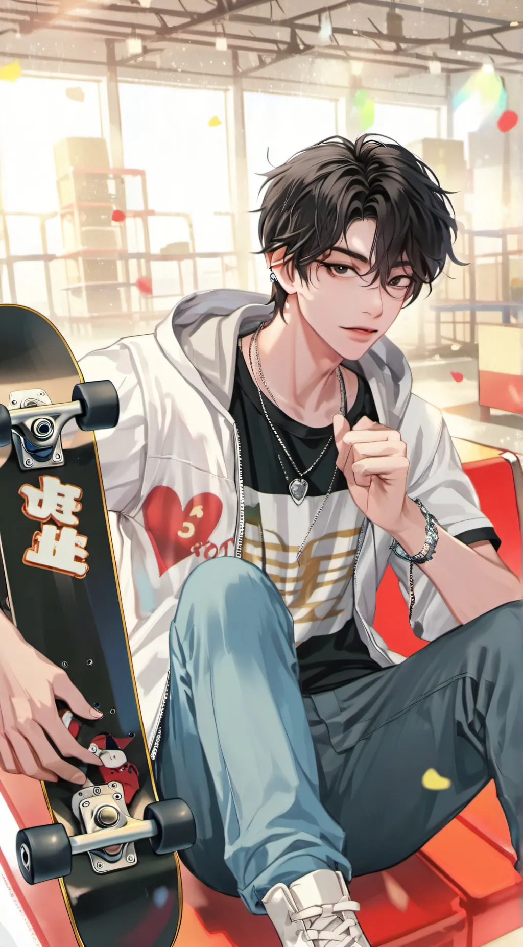 ai character: Leo  background