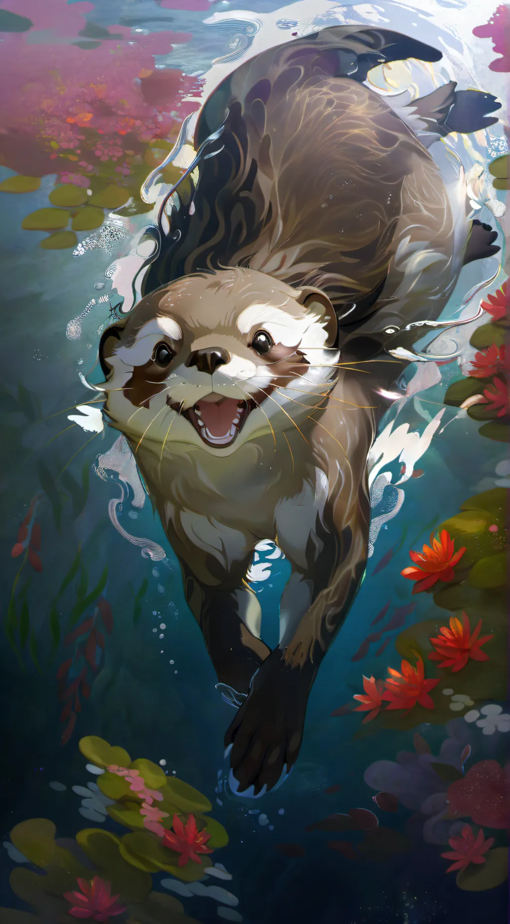 ai character: otter background