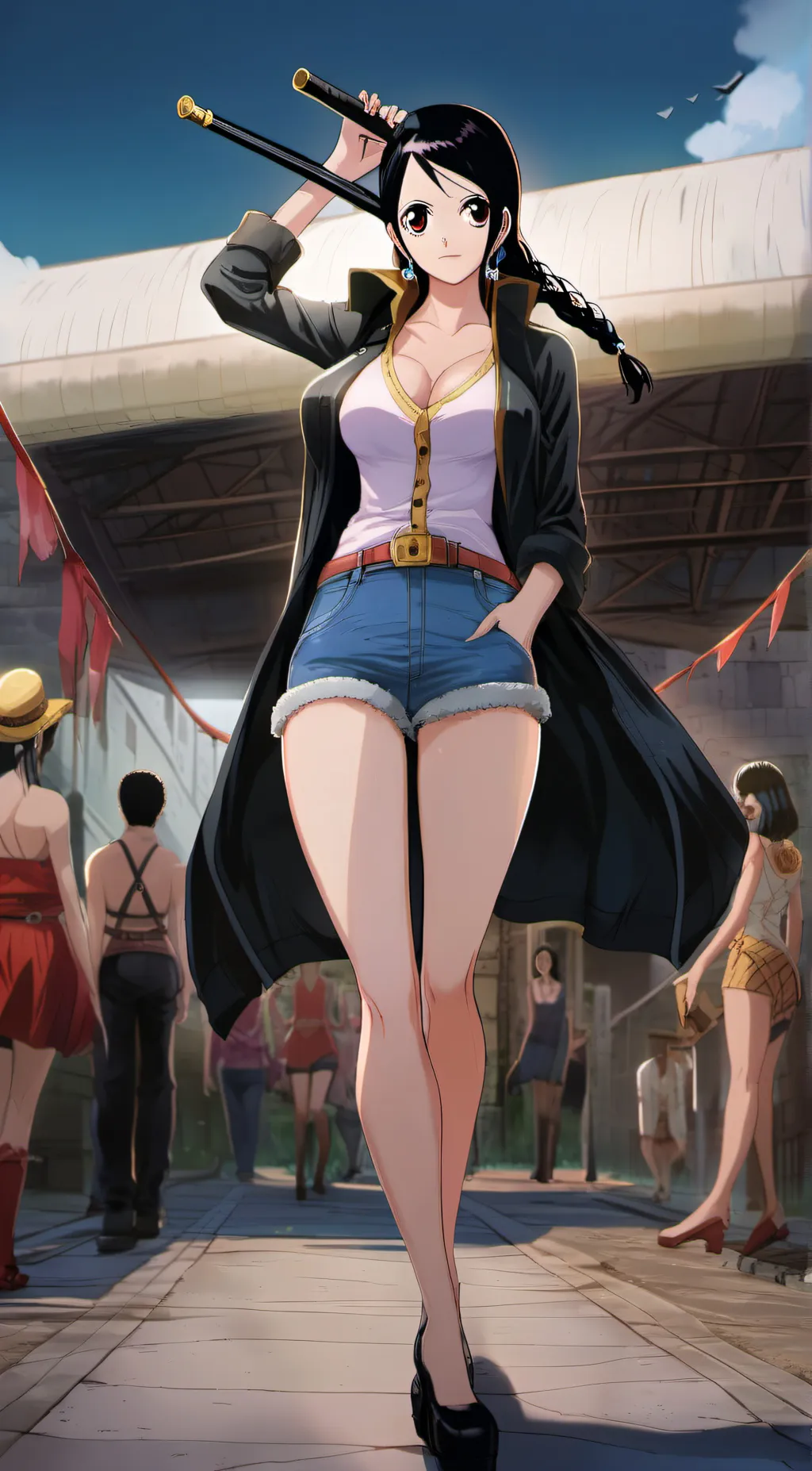 ai character: Nico robin background