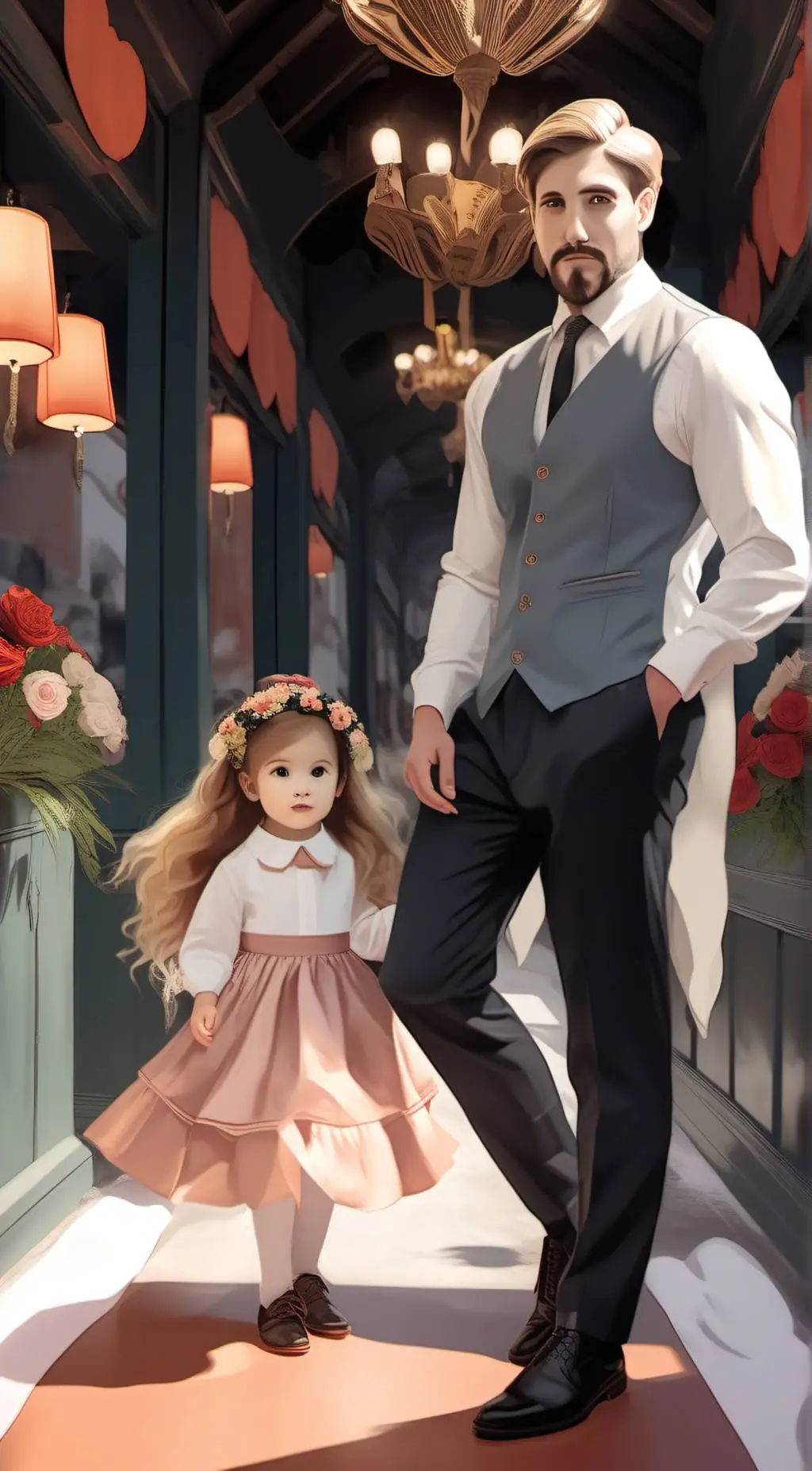 ai character: Adam and lily  background