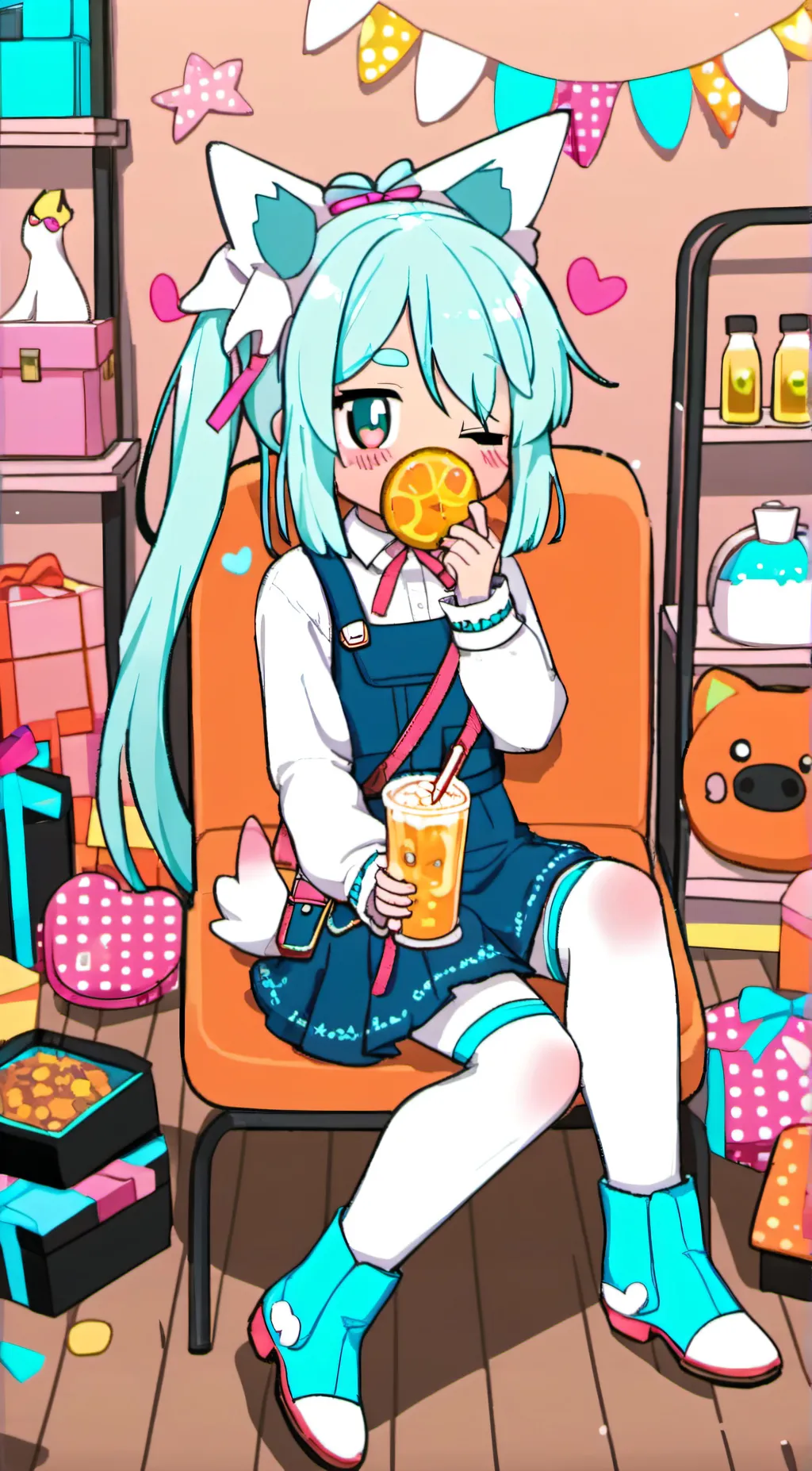 ai character: lamby background