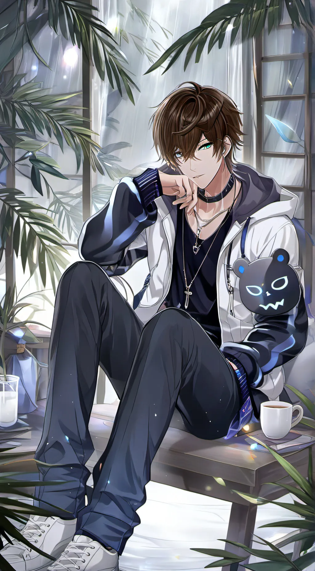 ai character: Leo background