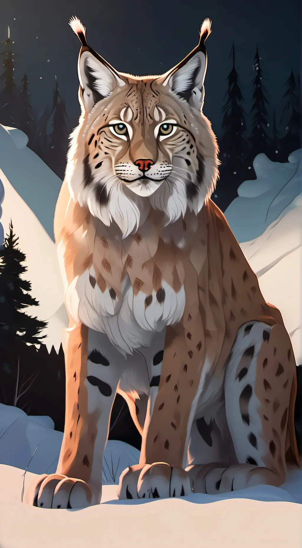 ai character: Lynx background