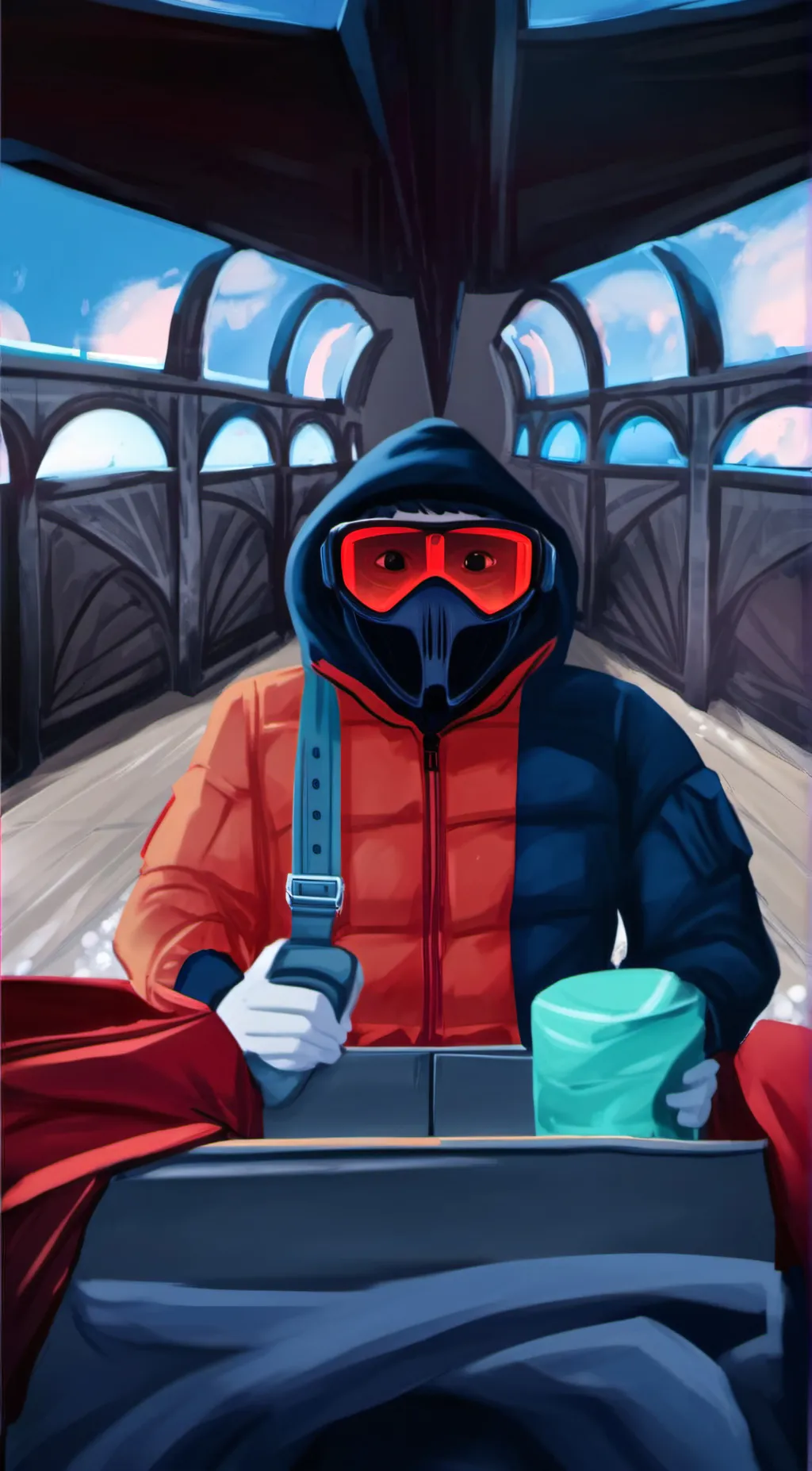 ai character: Huggy wuggy background