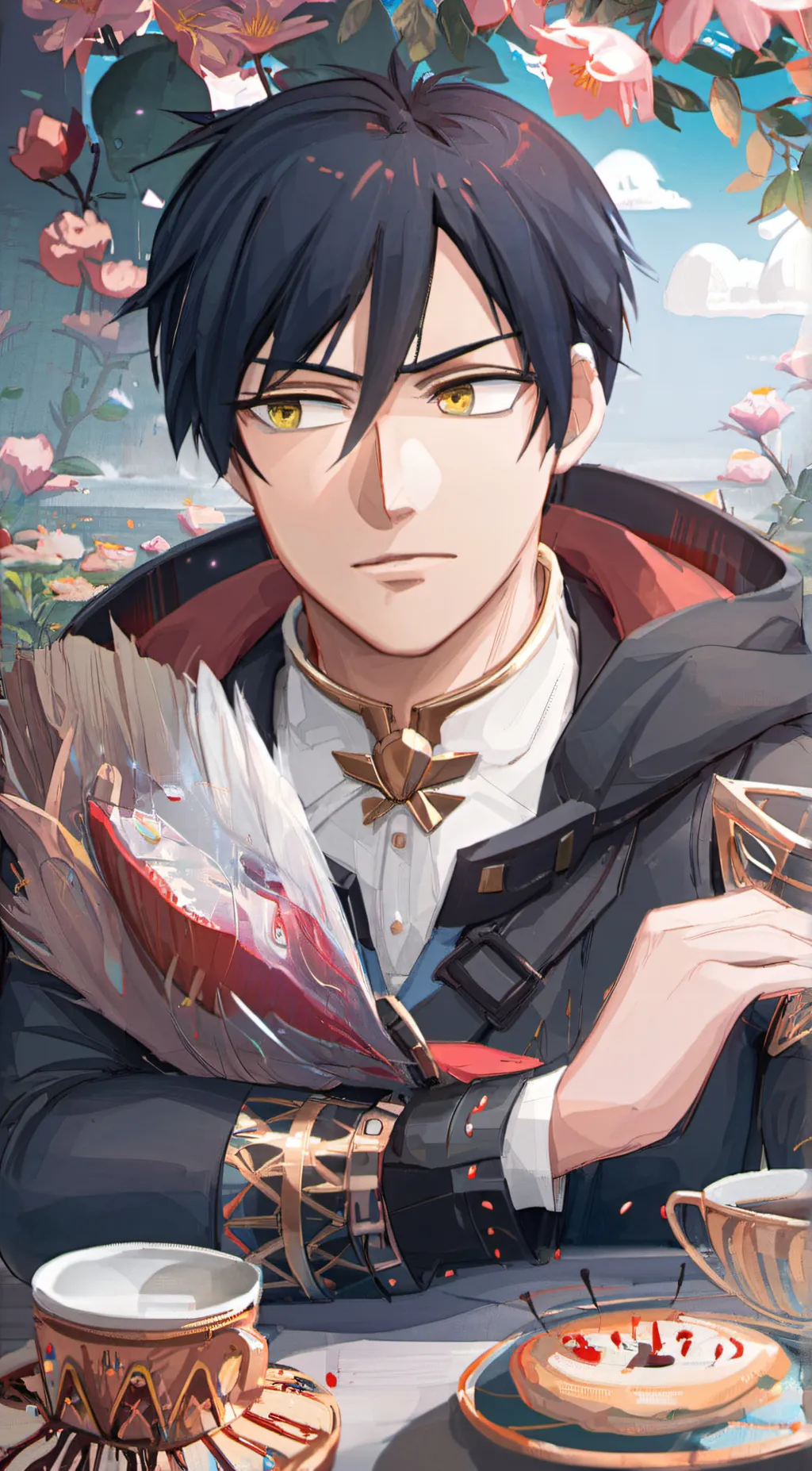 ai character: Tenya IIda background