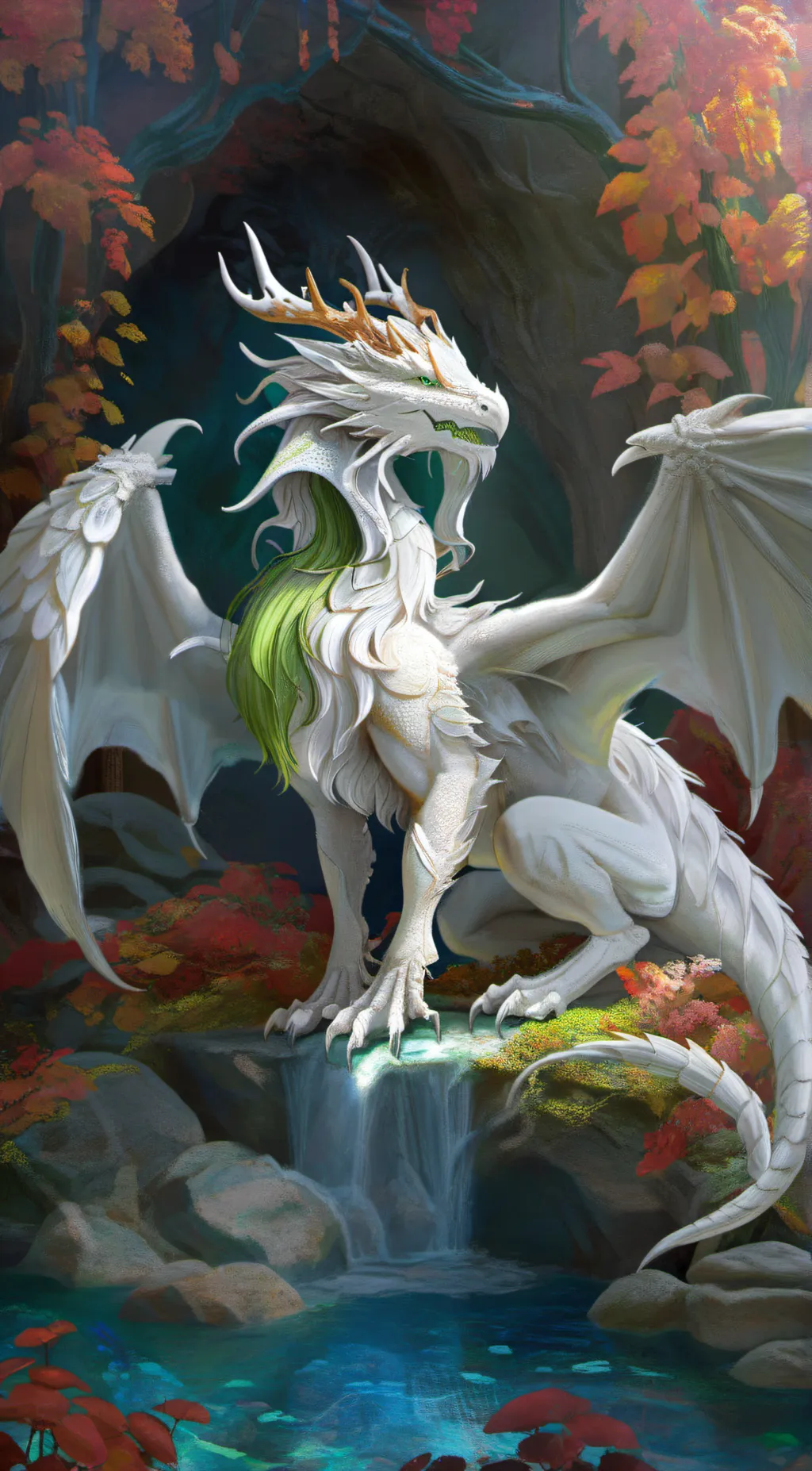 ai character: Mystic Dragon Jade background