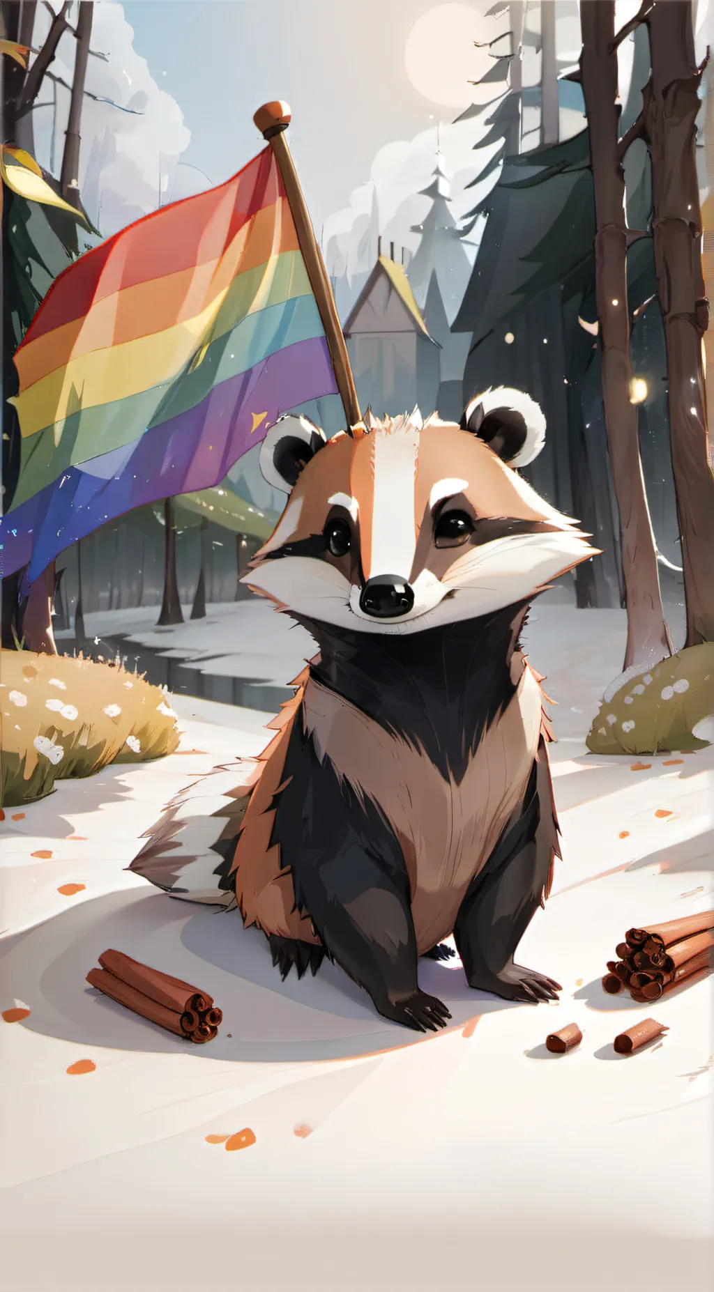 ai character: Sinnamon Scroll background