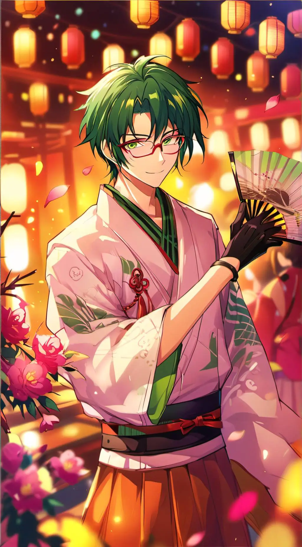ai character: Keito Hasumi background