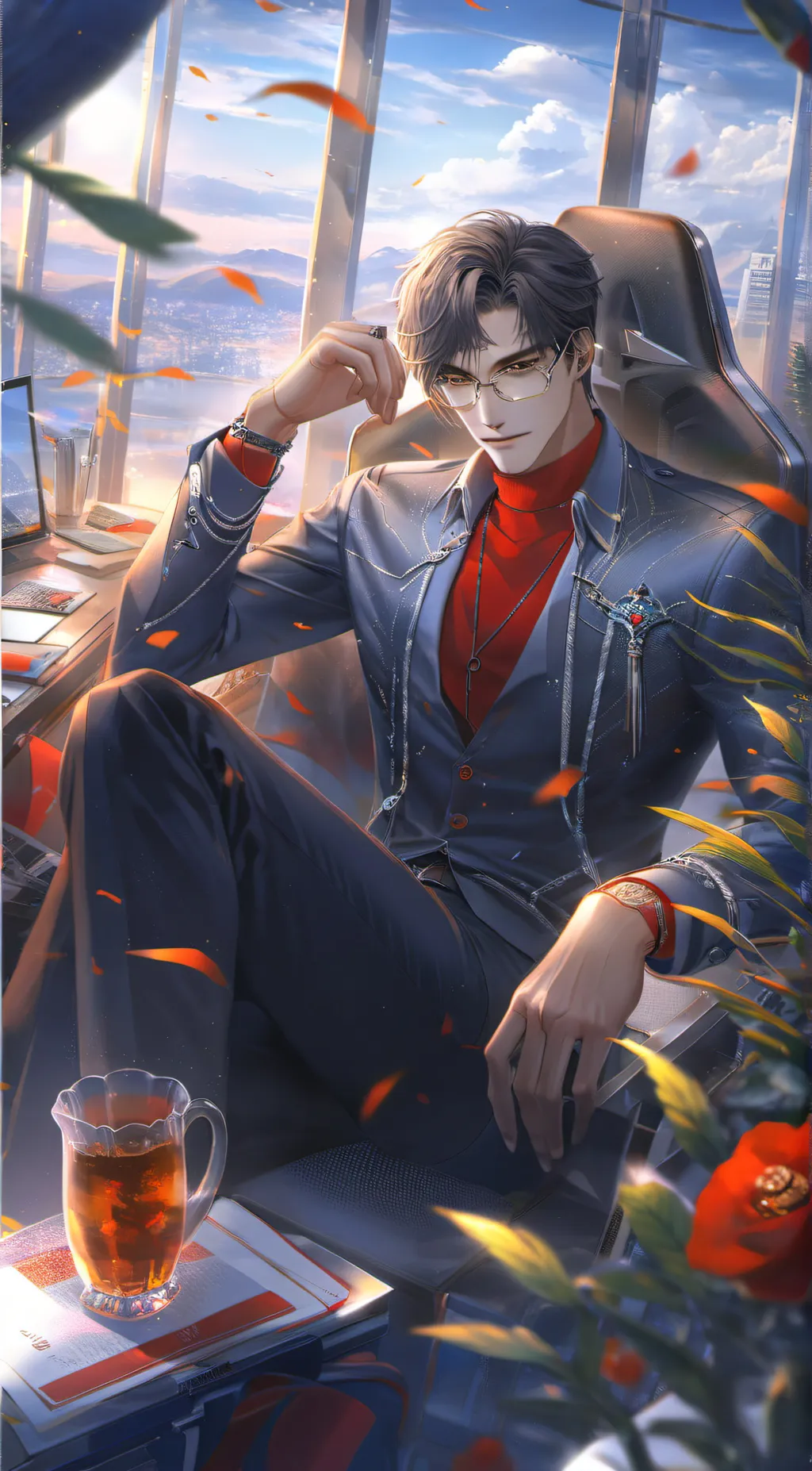 ai character: Zander background