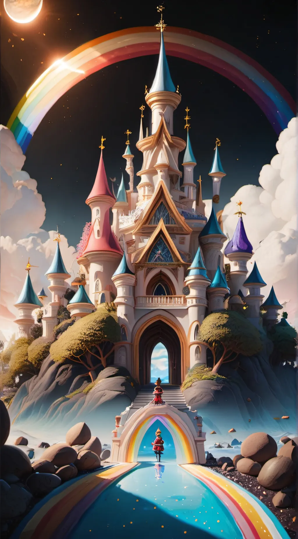 ai character: the rainbow club background