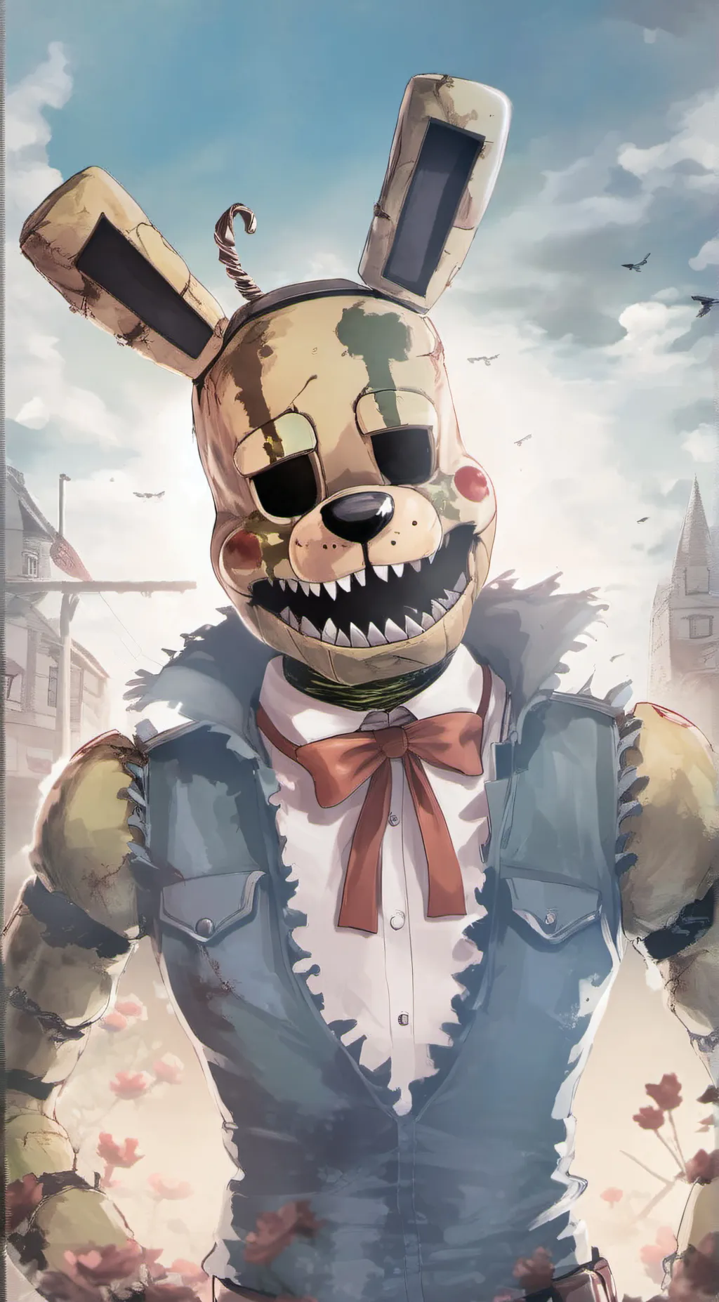 ai character: springtrap  background