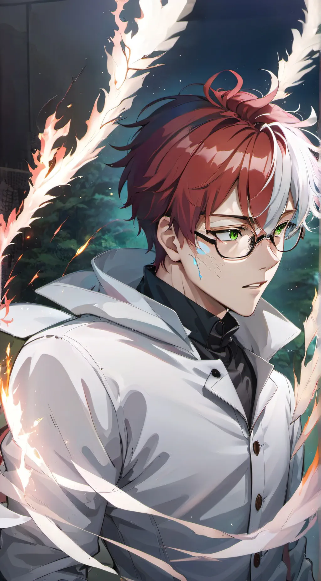 ai character: Todoroki  background