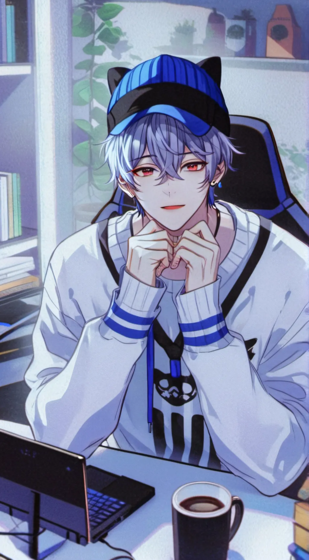 ai character: ZACK  background