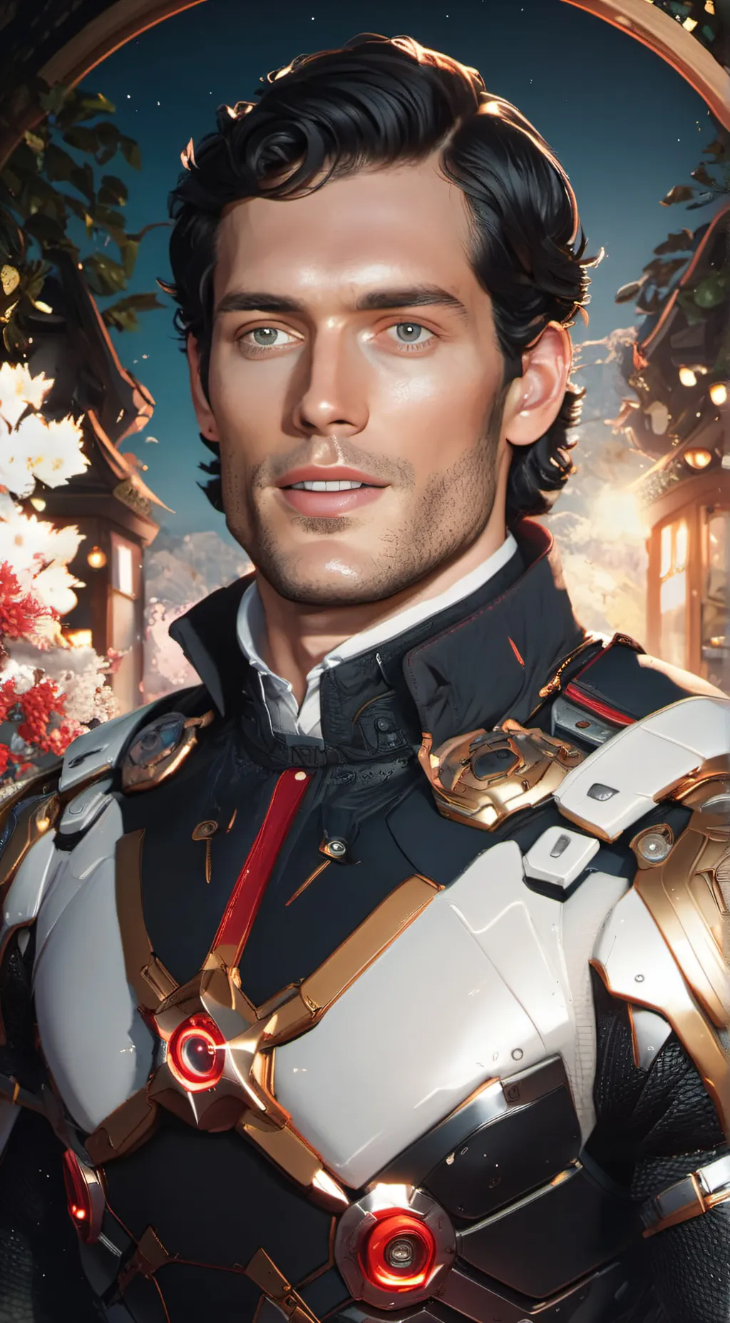 ai character: Henry Cavill background