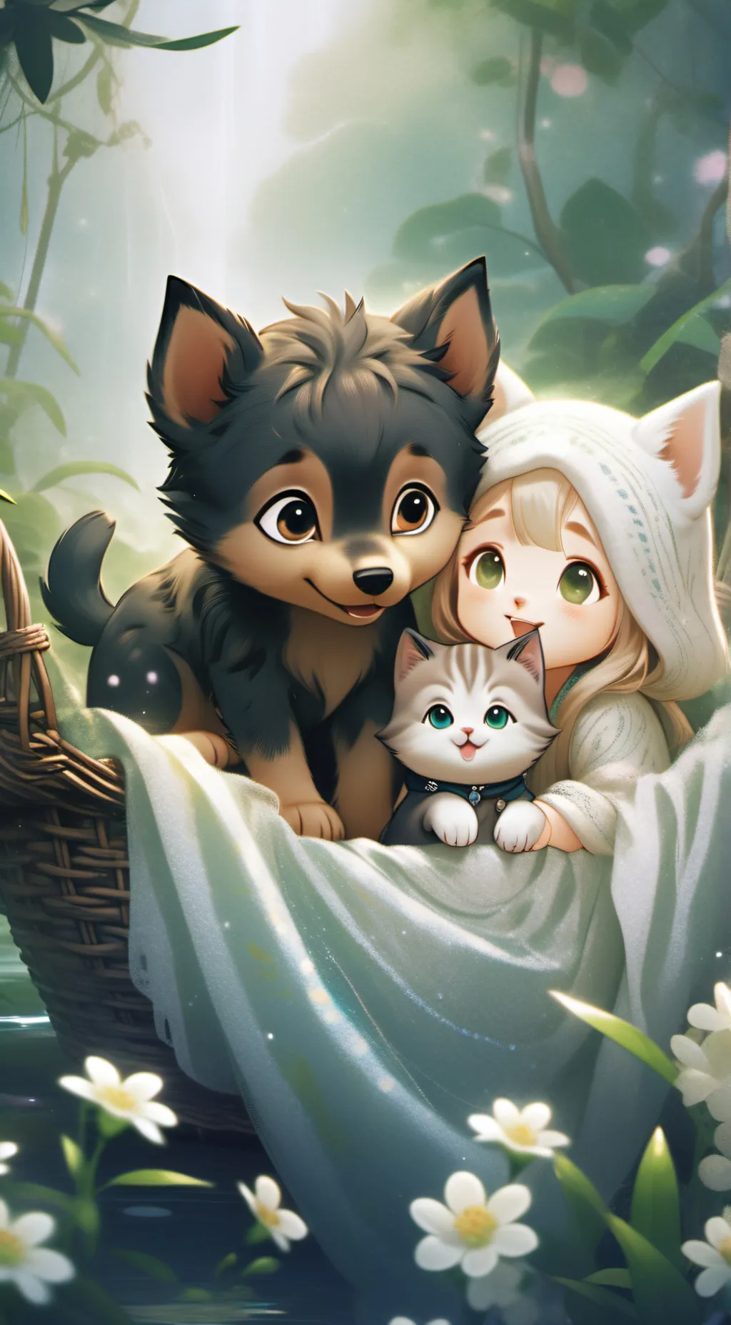 ai character: nana mira Nomura.  background