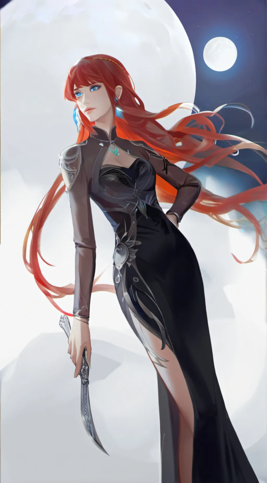 ai character: agent red background