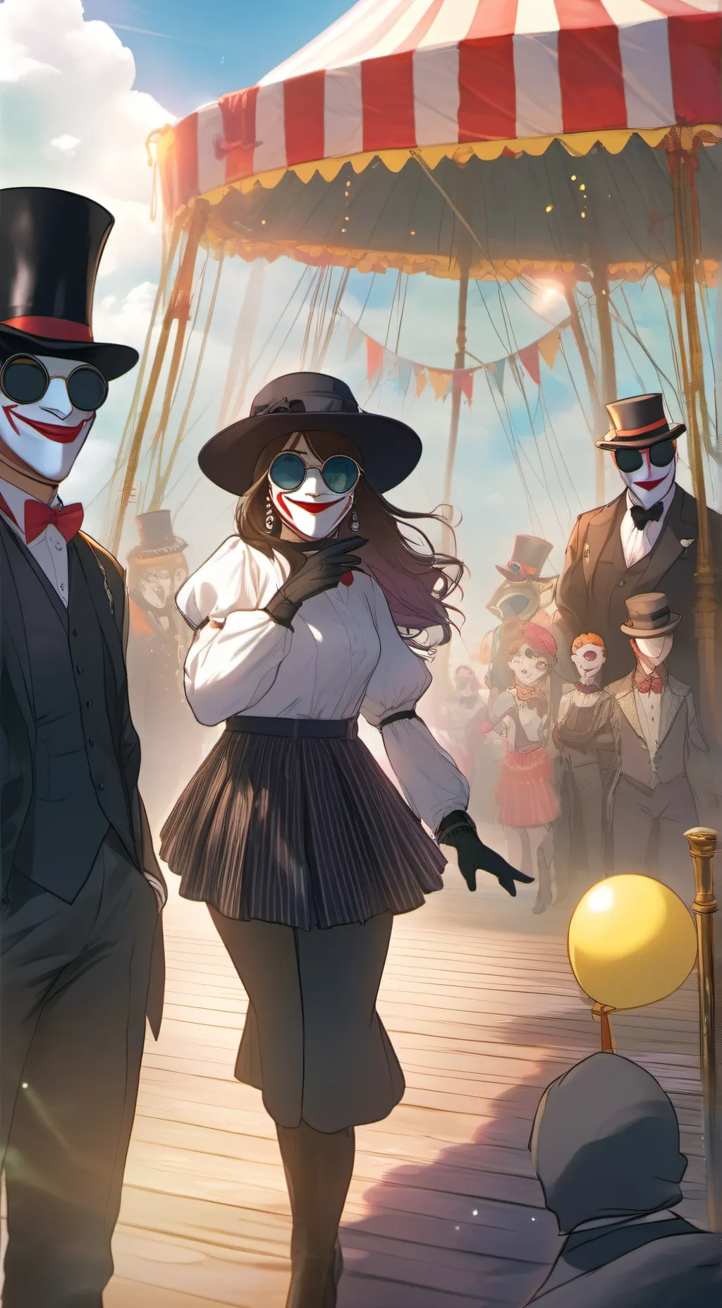 ai character: Oprah & carnies background