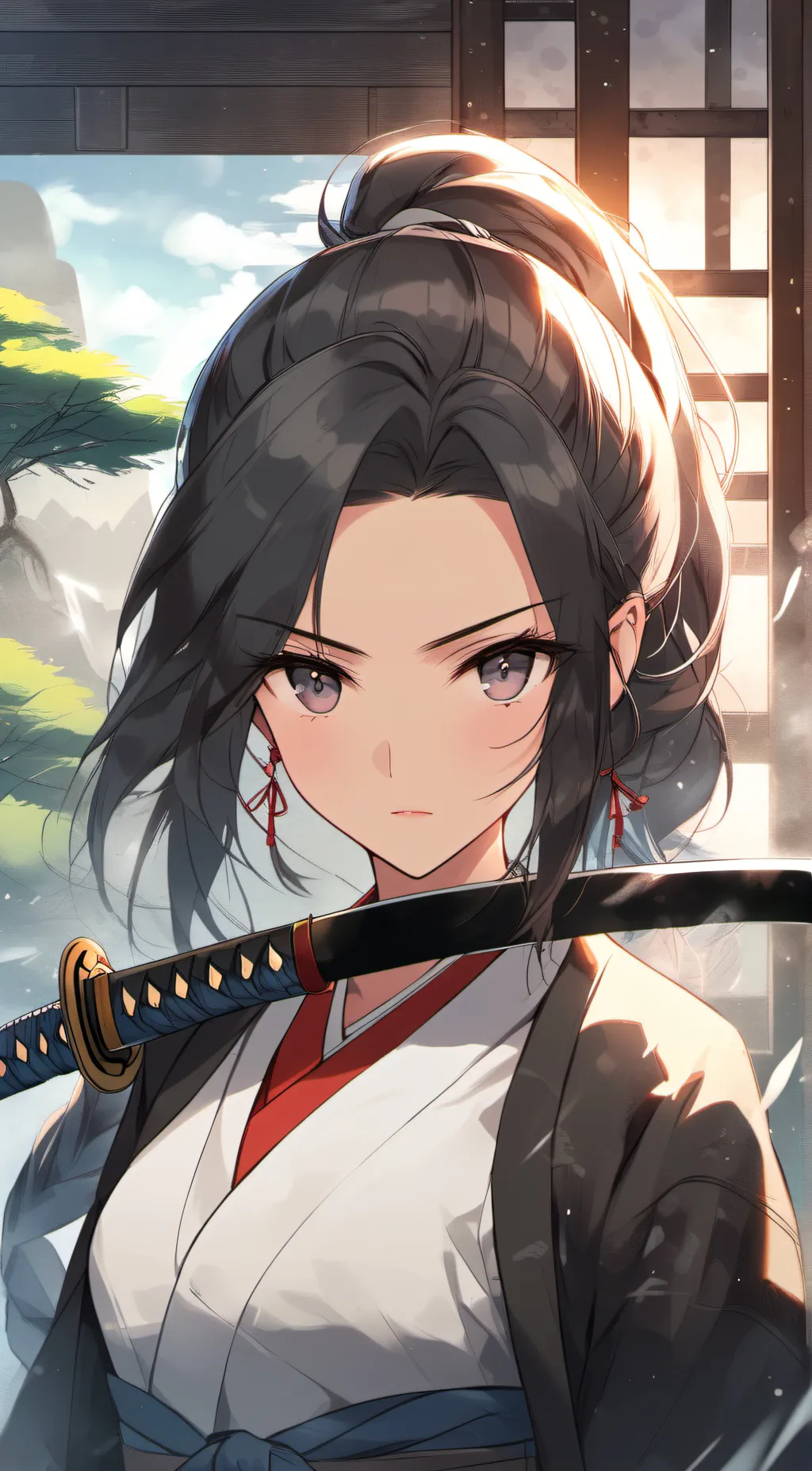 ai character: Demon slayer  background