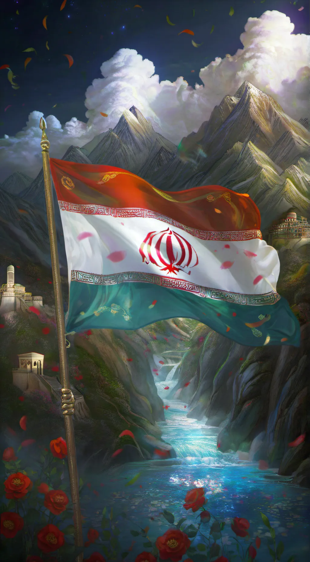 ai character: iran ایران background