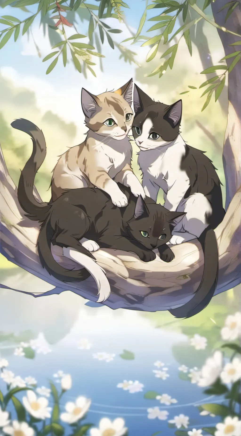 Talkie AI - Chat with three cats.