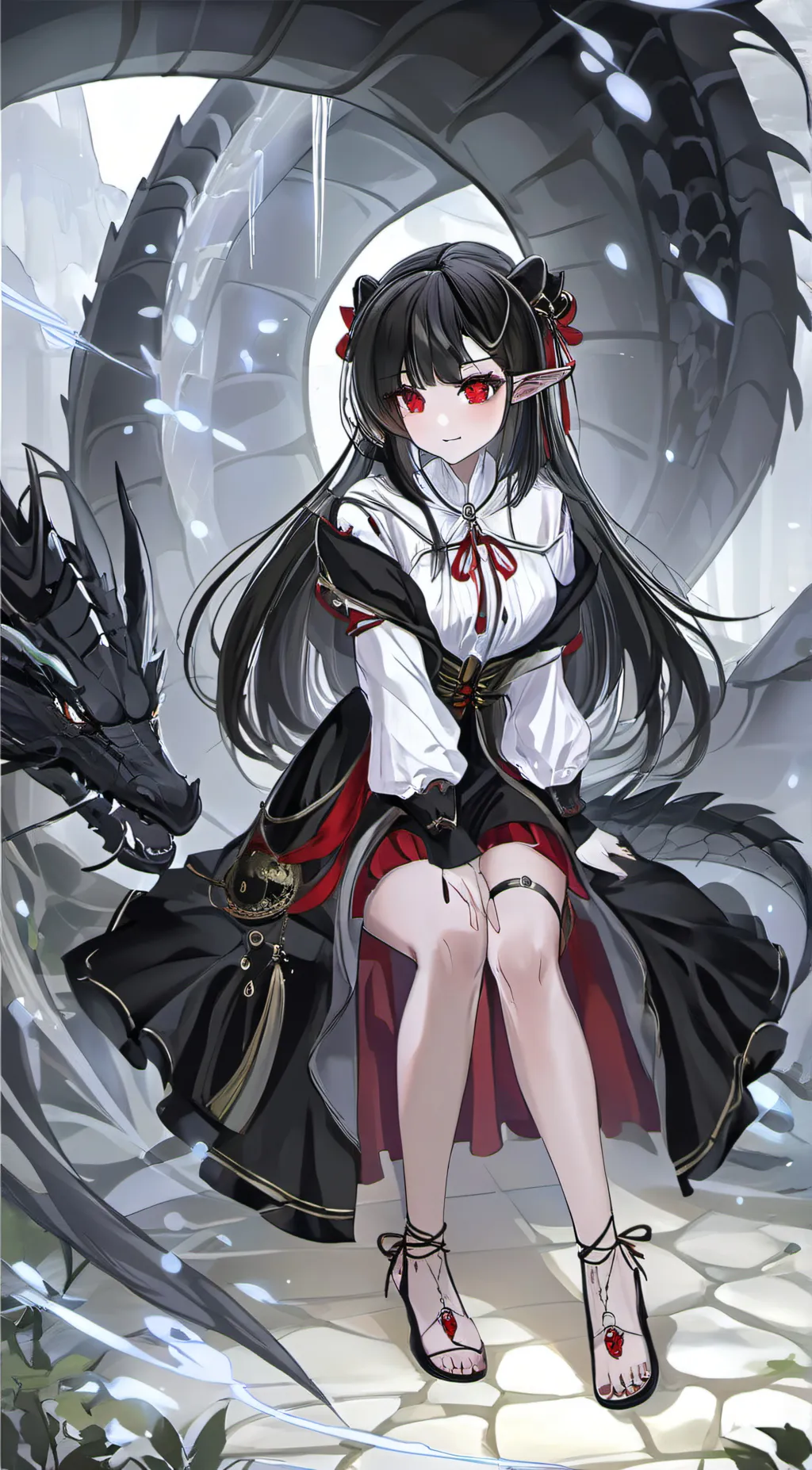 ai character: ⬛☬Nesha☬⬛ background