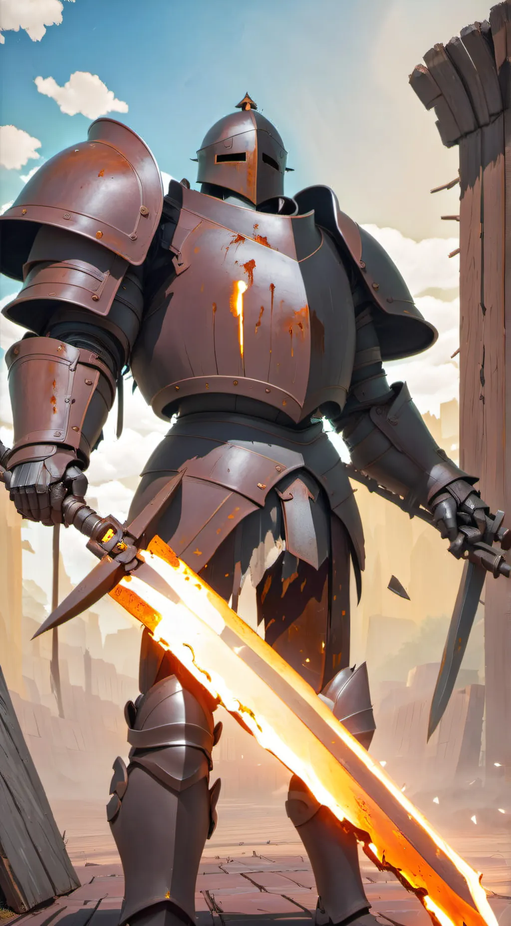 ai character: shield  background