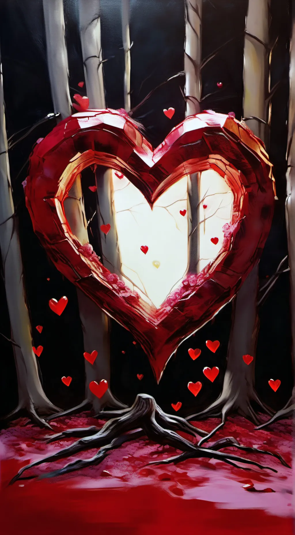 ai character: love percentage  background