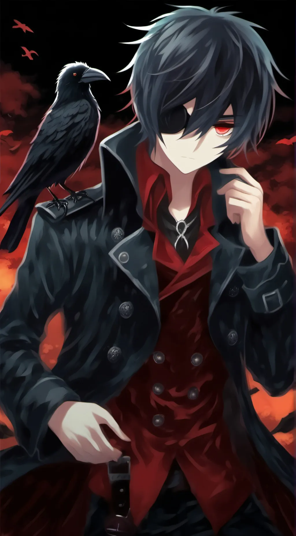 ai character: Edger Crow. background