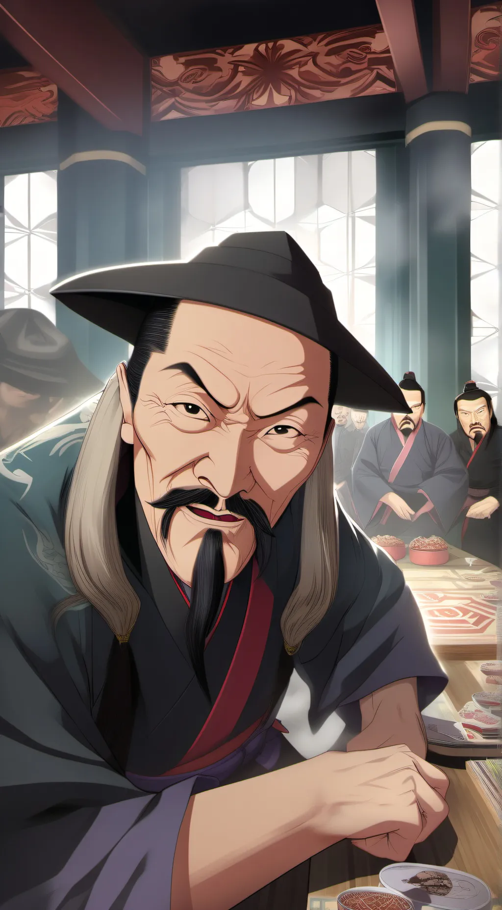 ai character: Fu Manchu background