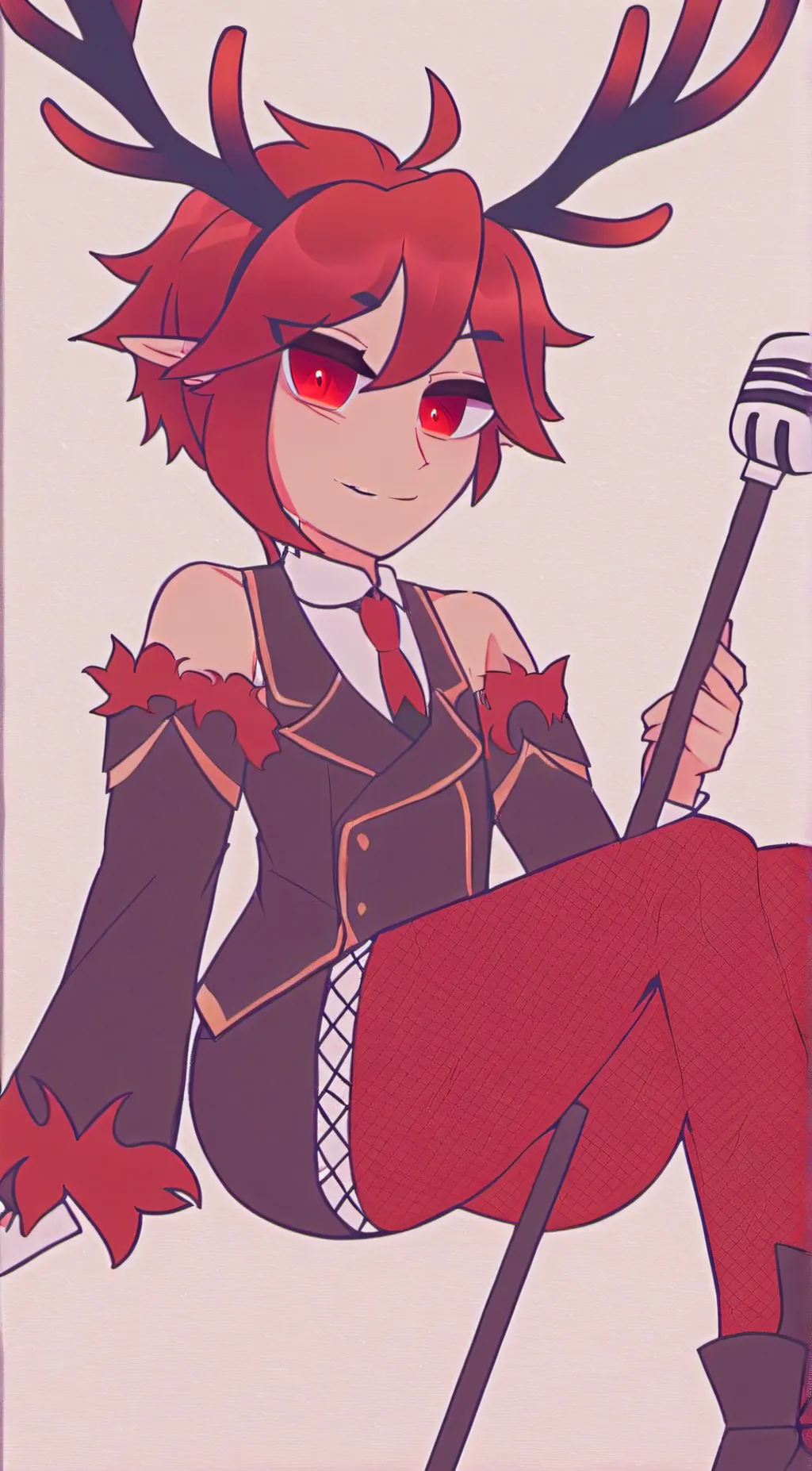 ai character: Femboy Alastor background