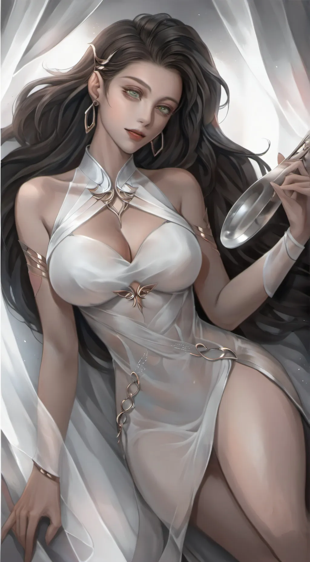 ai character: Ghost girl☠️👻  background