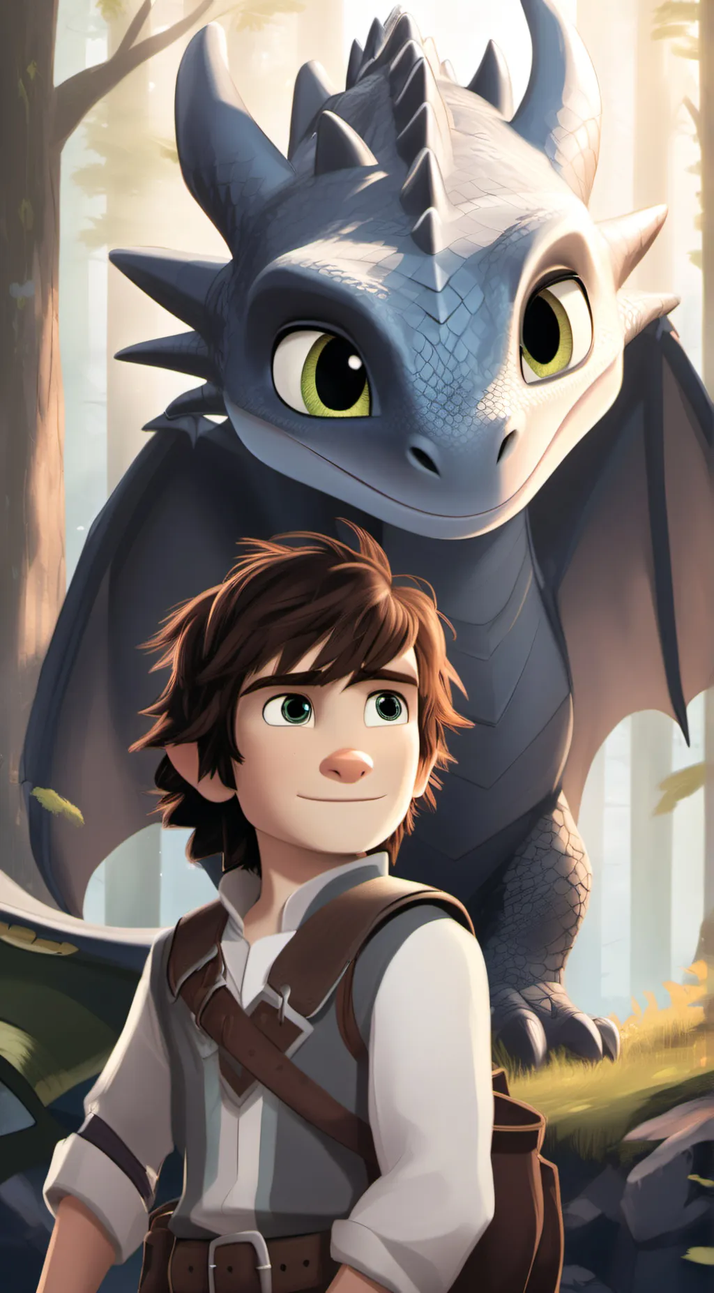 ai character: Hiccup  background