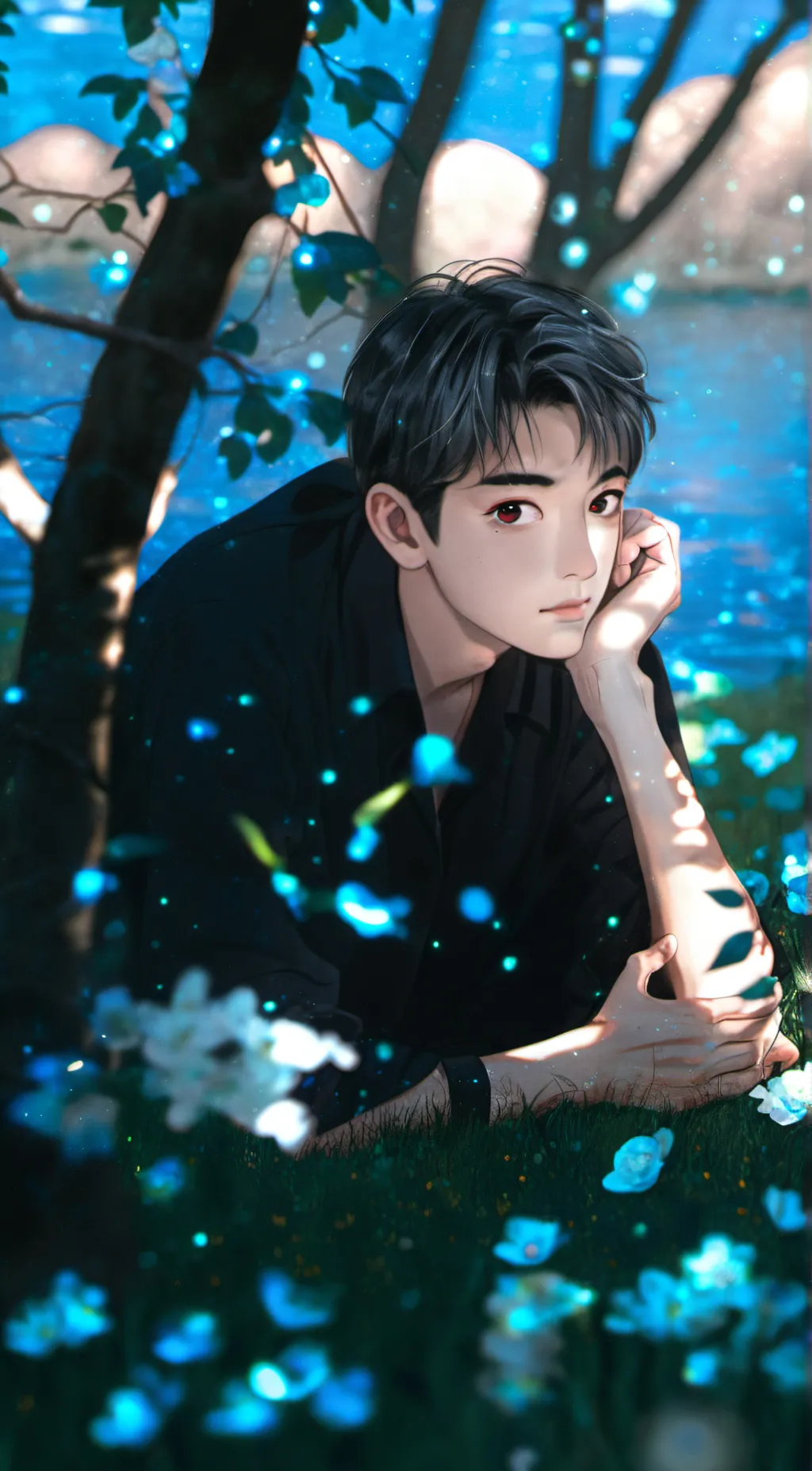 ai character: Jimin  background