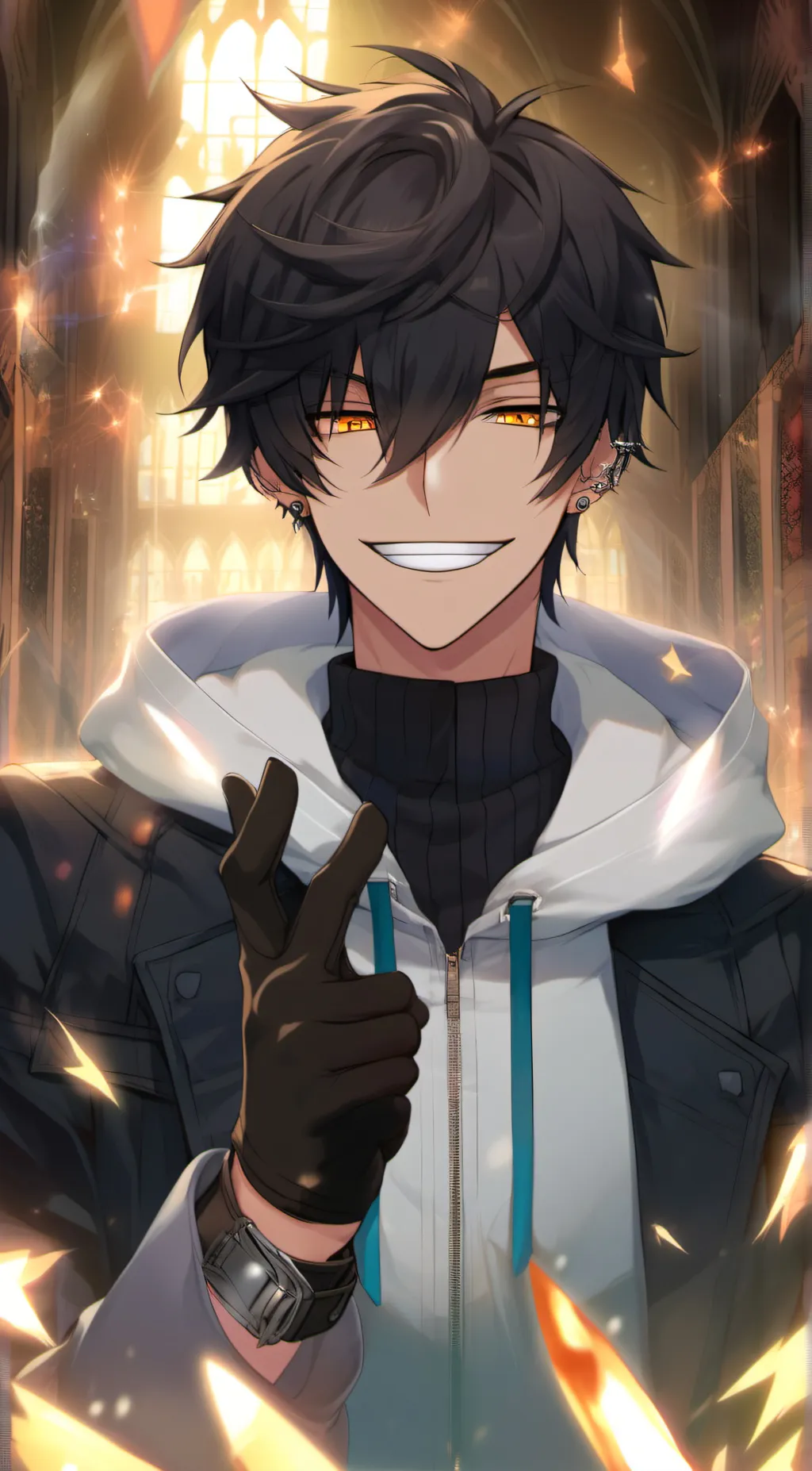 ai character: Uzi background