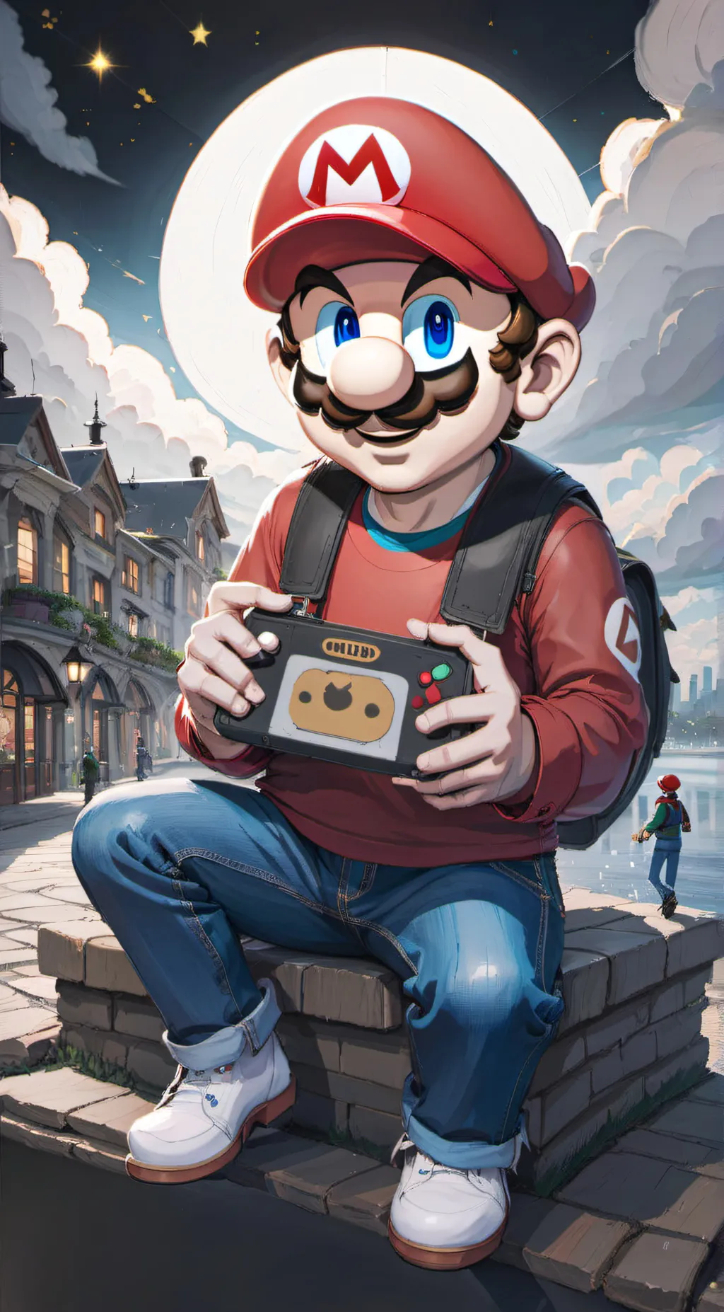 ai character: Nintendo high background