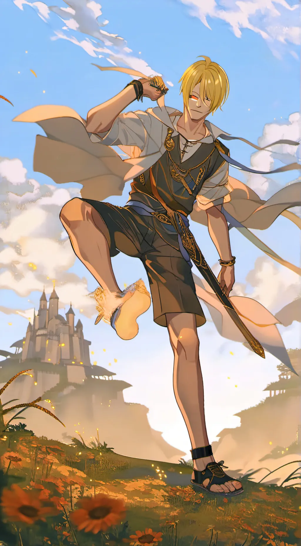 ai character: Sanji background