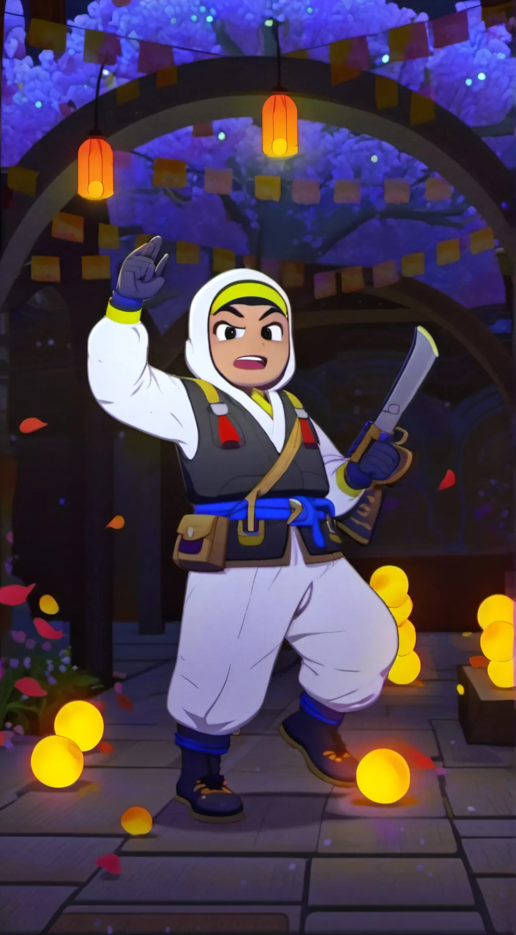 ai character: Sunny  background