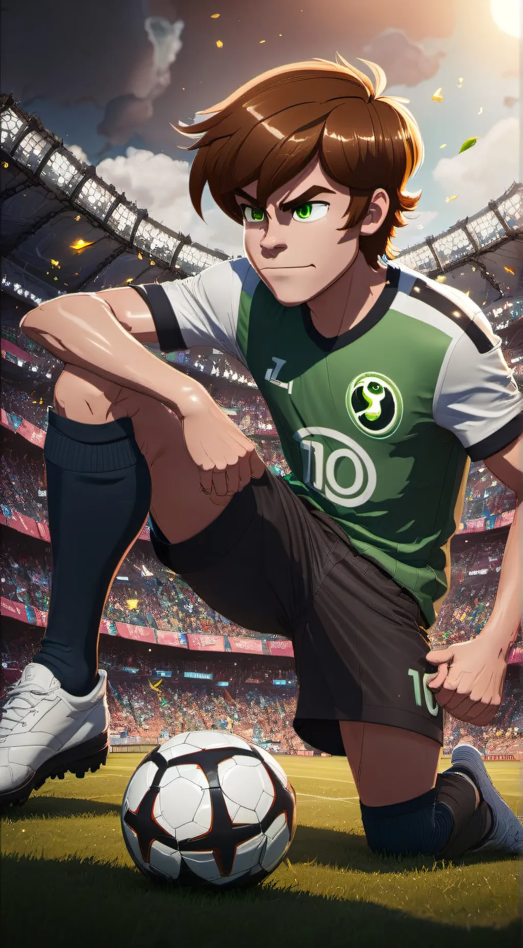 ai character:  ben tennyson background