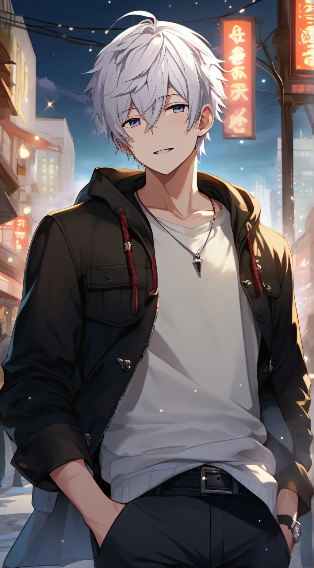 ai character: •°Asher°• background