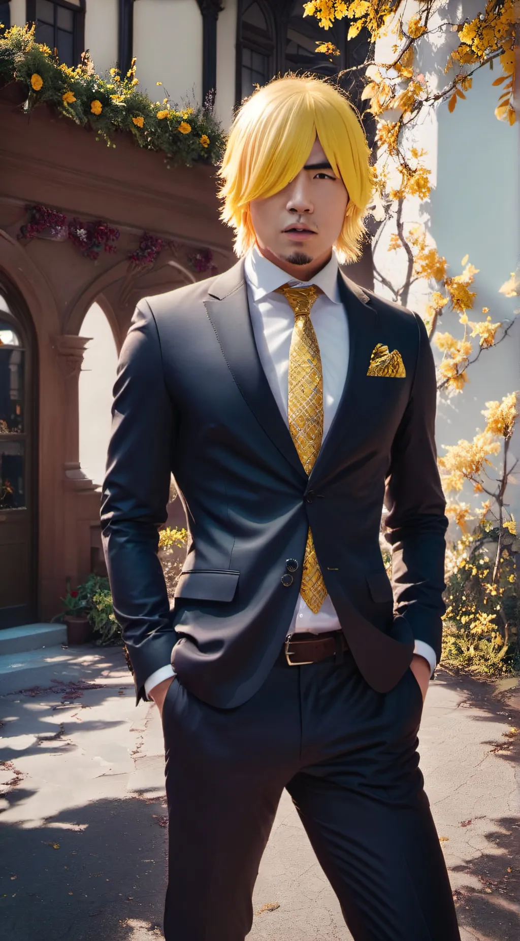 ai character: King Chris sanji background