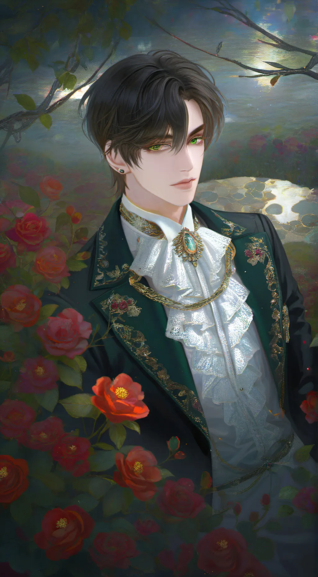 ai character: Damien  background